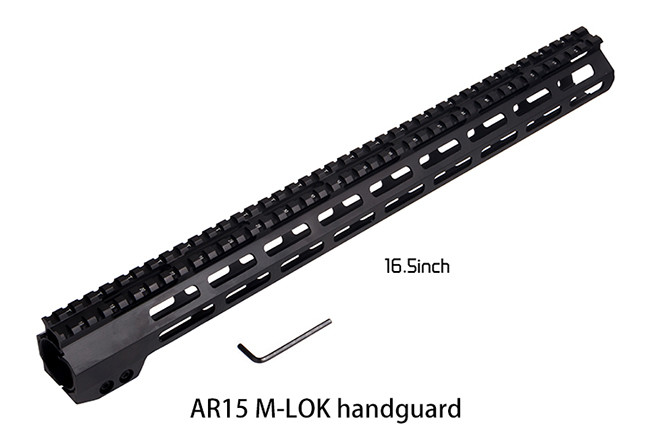 Anodized Sports Hunting Accessories Picatinny Rail For AR15 Handguard 16.5" M - LOK