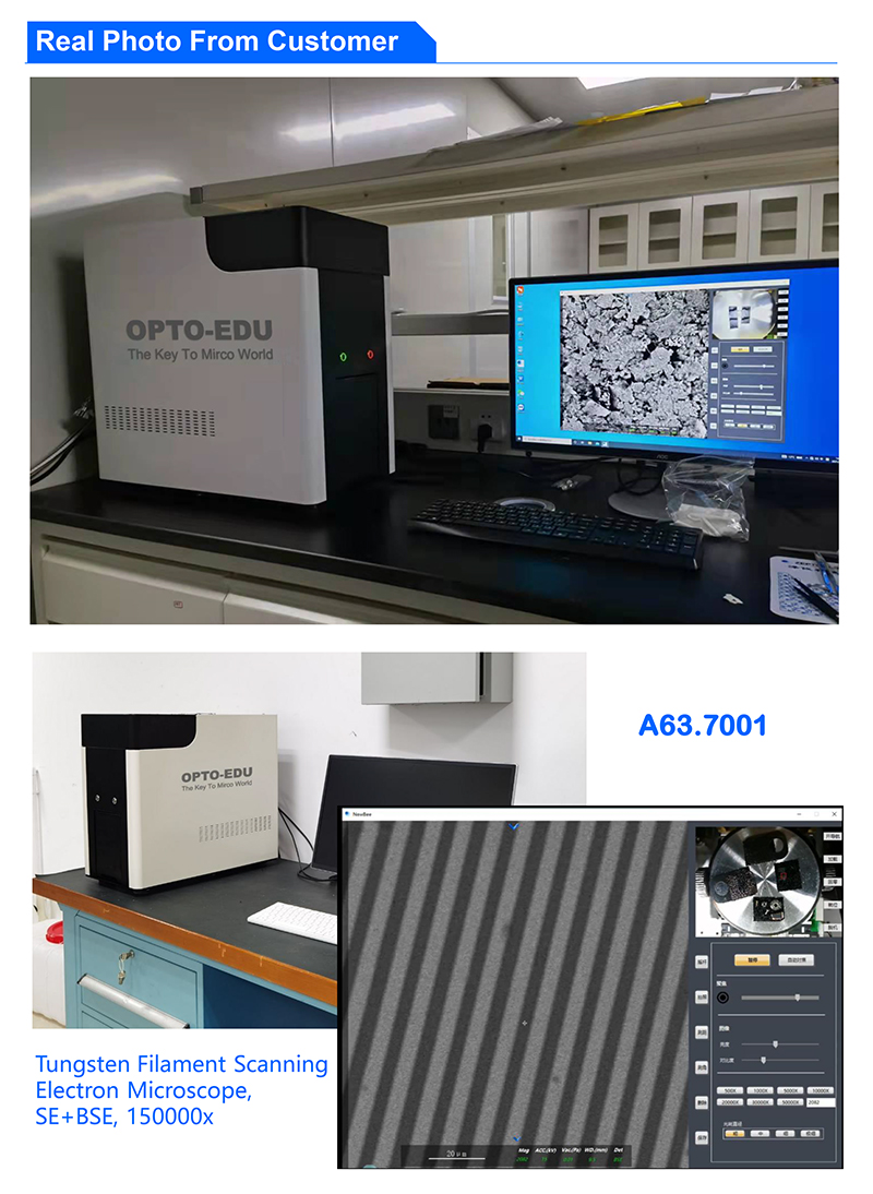 Scanning Electron Opto Edu Microscope A63.7001 SE+BSE 150000x