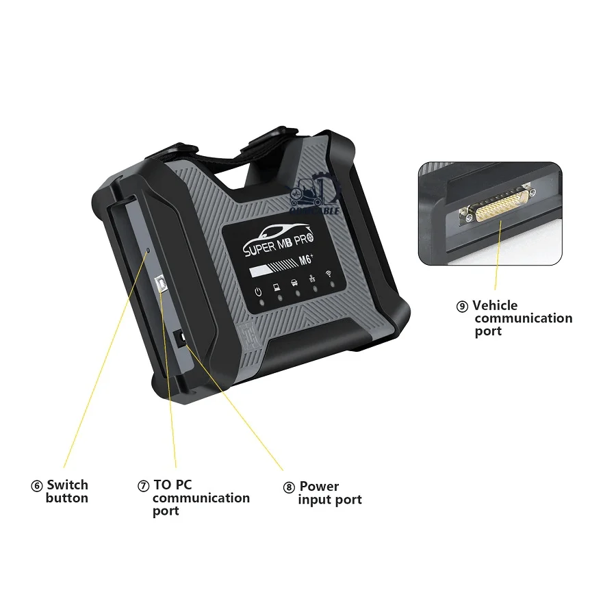 Popular DoIP VCI FOR M6 Super MB Pro M6 Wireless Star Diagnosis Tool Full Function Support Original Software MB Star Doi