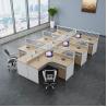 Buy cheap 2 4 6 Person Modern Office Workstations Desk Aluminum Profile Fabric Material from wholesalers