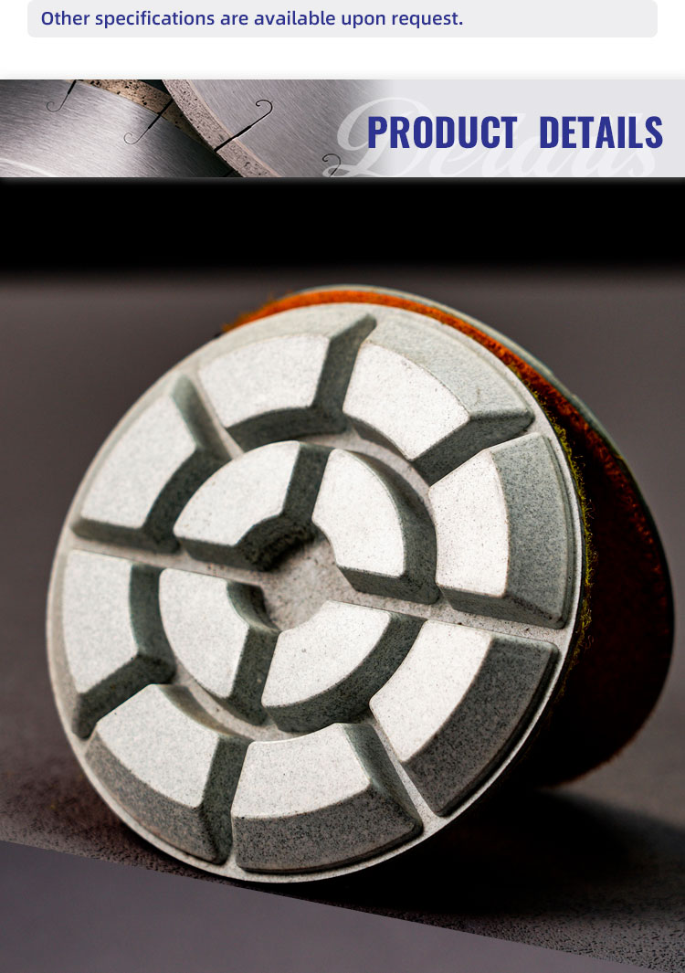 High Working Efficiency Diamond Abrasive Disc for Concrete Fine Grinding in Dark Gray