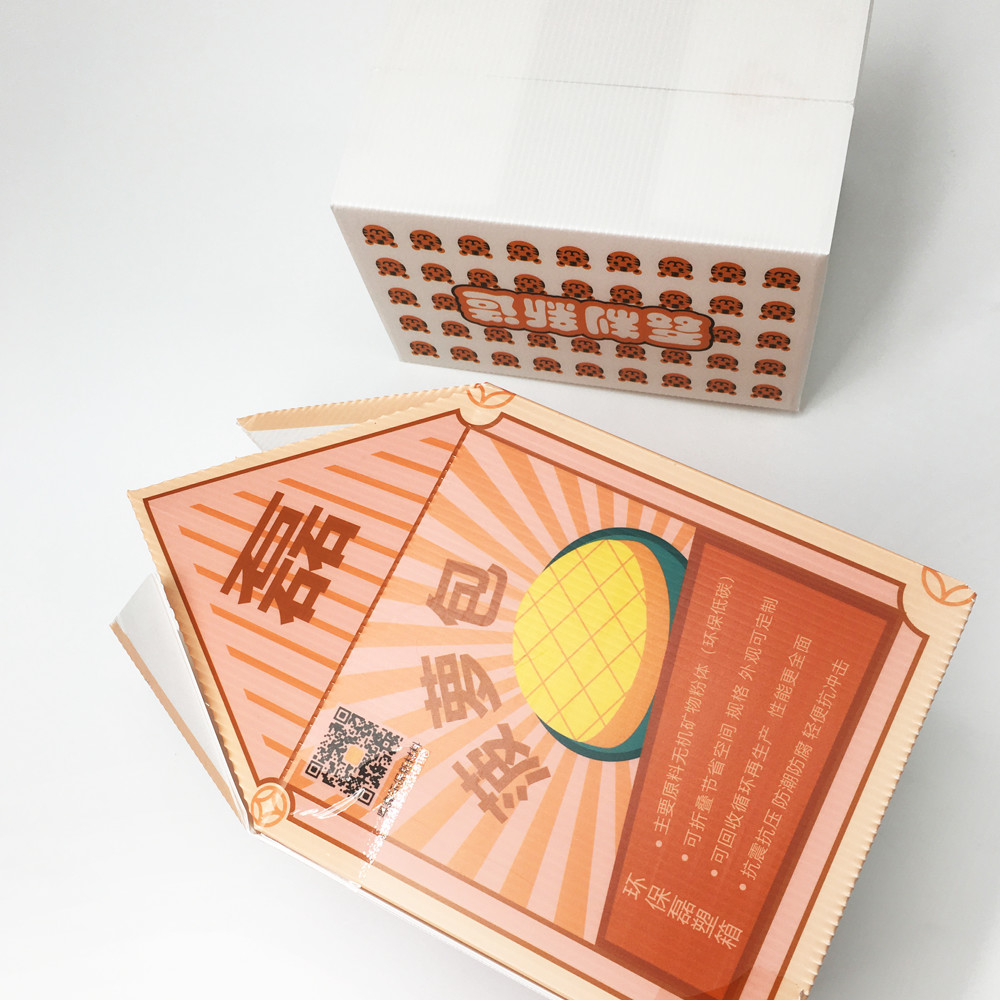 Retain Freshness Corrugated Plastic Storage Boxes Printing Abrasion Resistance