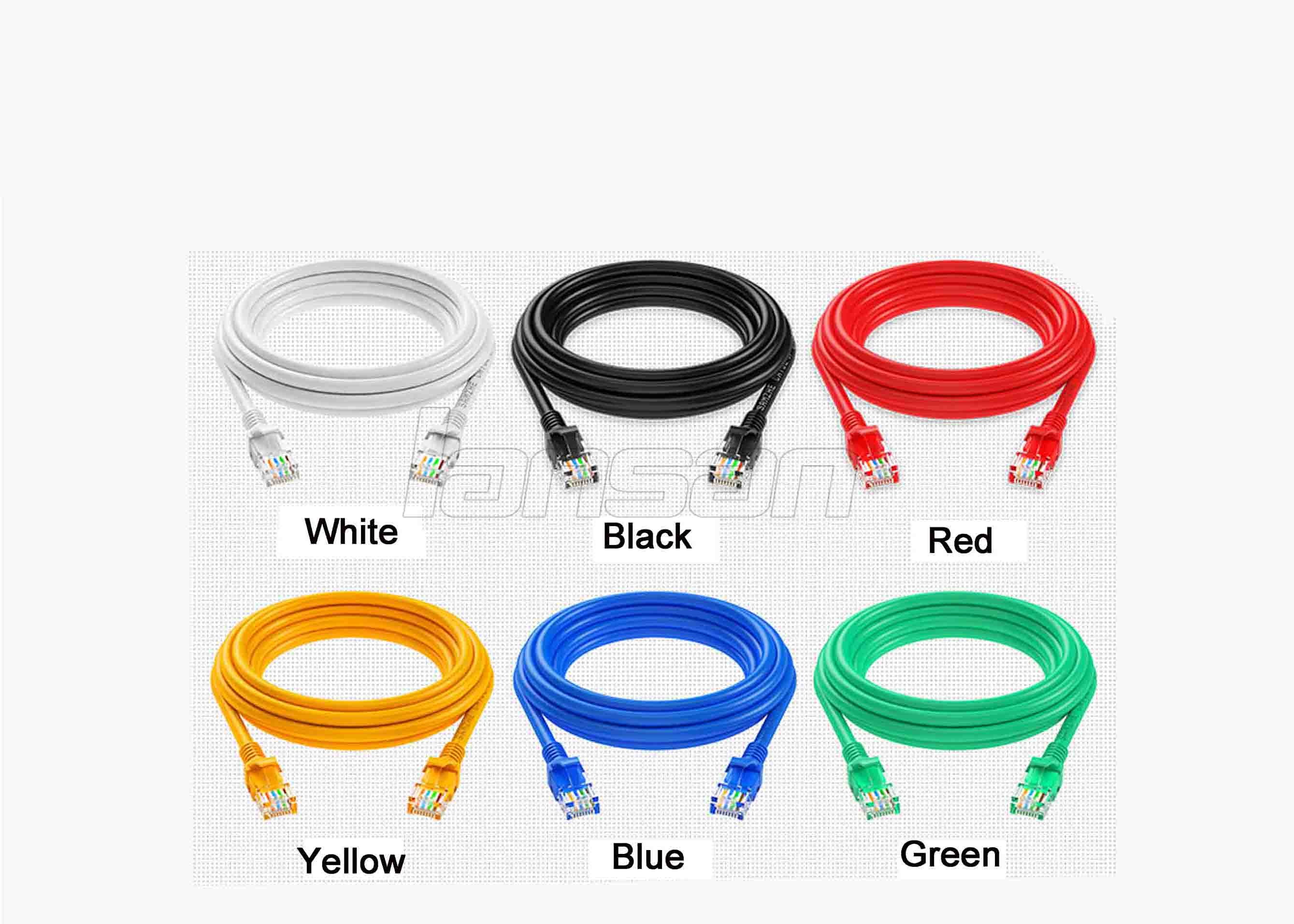 Color Customized 4 Pairs Cat6 UTP Cable , RJ45 Ethernet Patch Cord Pass Fluke Test