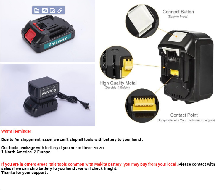 20Volt Electric Power Tools 90kgs 500n.M Electric Power Tools