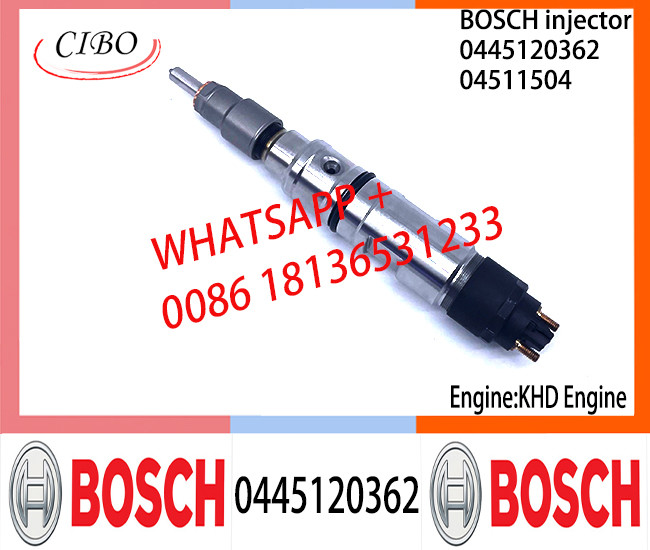 BOSCH 0445120362 Neutral Diesel Fuel Injector Assembly 0445120362 04511504 For KHD Engine