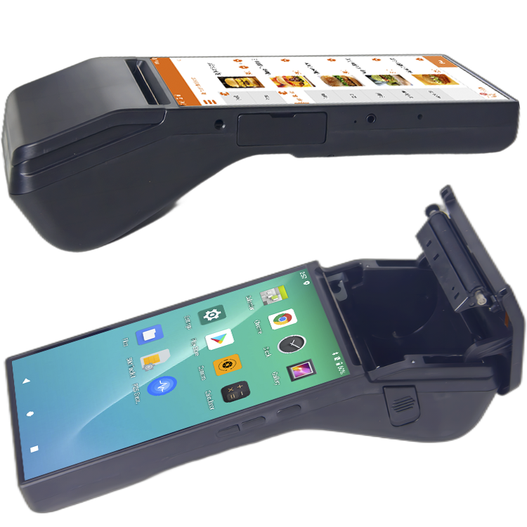 A7N Android 11 Handheld POS-Terminal with 7'' HD Screen and 80mm Thermal Printer Inbuilt