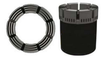 P / WL W Profile Impregnated Diamond Core Bit , High Efficieney Core Hole Drill Bits