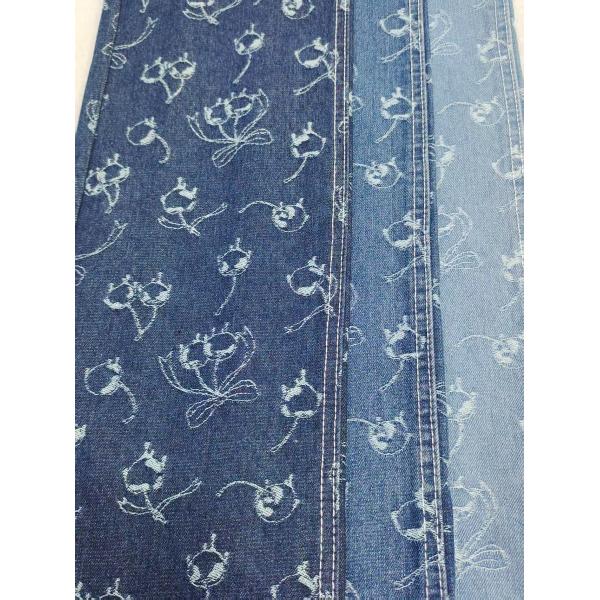 Super-Soft Cherry-Printed 10.8oz Middle Weight 60%Cotton Denim Fabric For Lady Jeans Or Skit