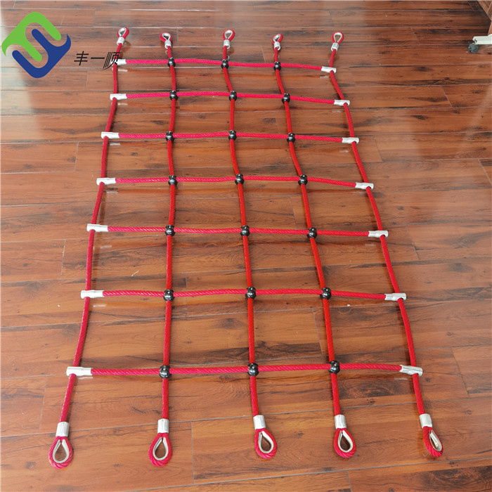 Core Wire Playground Combination Rope Polyester 4 Strand 16mm