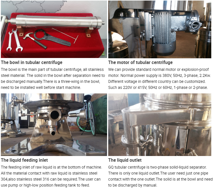 ZONELINK tubular avocado oil centrifuge separator producer