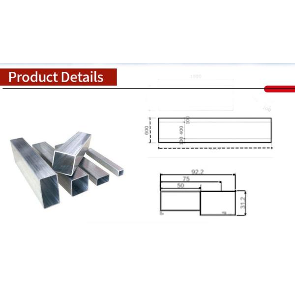 High Quality Q235 Q235B Hot-dip Galvanized square Tube for Construction, Customized Galvanized square Tube