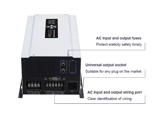 Rated 3000W Photovoltaic Off Grid System 24V 48V Solar Pure Sine Wave Inverter