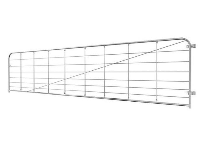 Galvanized 1.2mm Driveway Farm Gate Metal Agricultural With Hingle