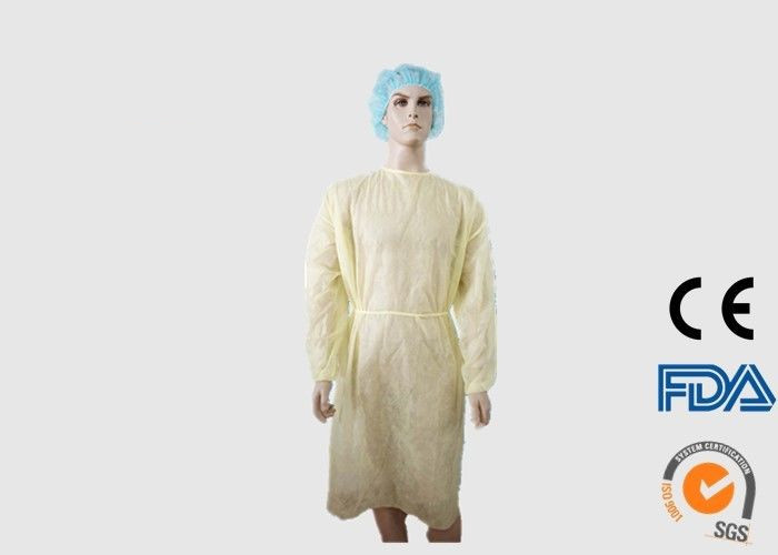 Non Toxic Disposable Medical Garments , Disposable Plastic Aprons For Hospital Visitors