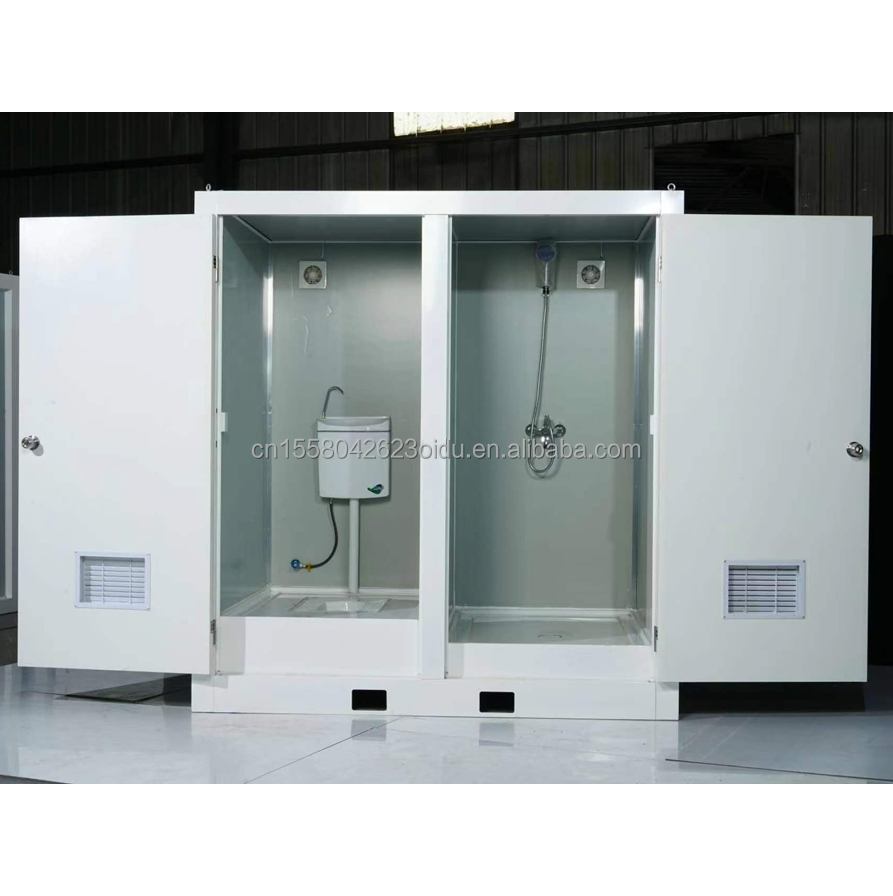 Modern Design Prefab Modular Toilets Portable Outdoor Flat Pack Container Made of Steel and Sandwich Panel for Shop 10FT