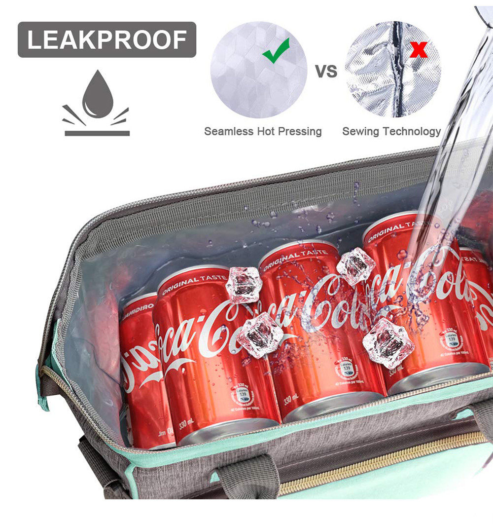 Reusable Large Capacity Lunch Tote Box with Removable Shoulder Strap