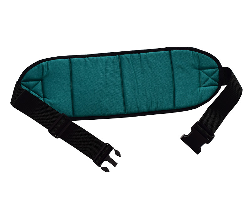 Green Breathable Mesh Wheelchair Seatbelts Wrapped Herringbone Cotton