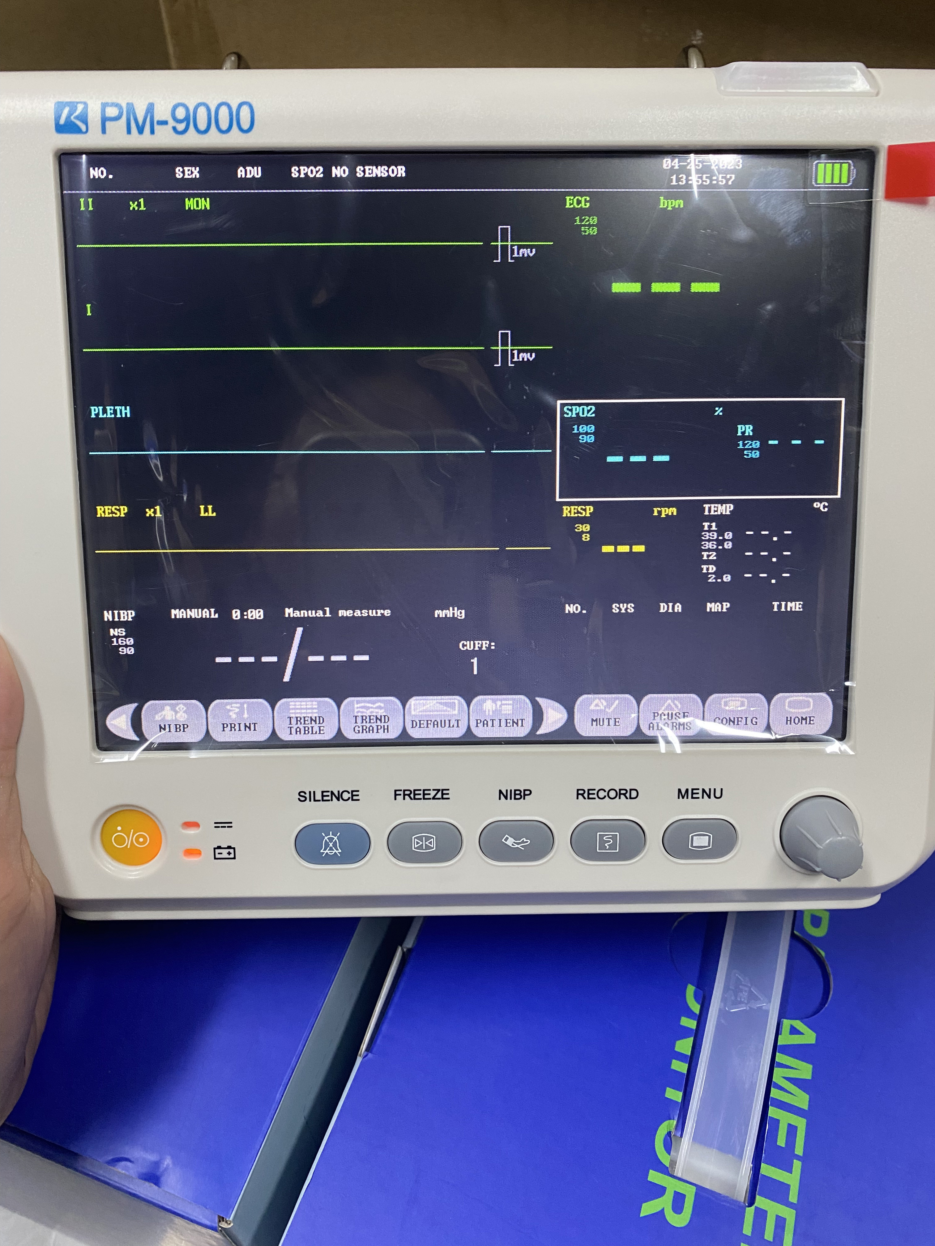 6 Parameter Patient Monitor 210X100X210Mm 2.5Kg With Internal / External Data Storage