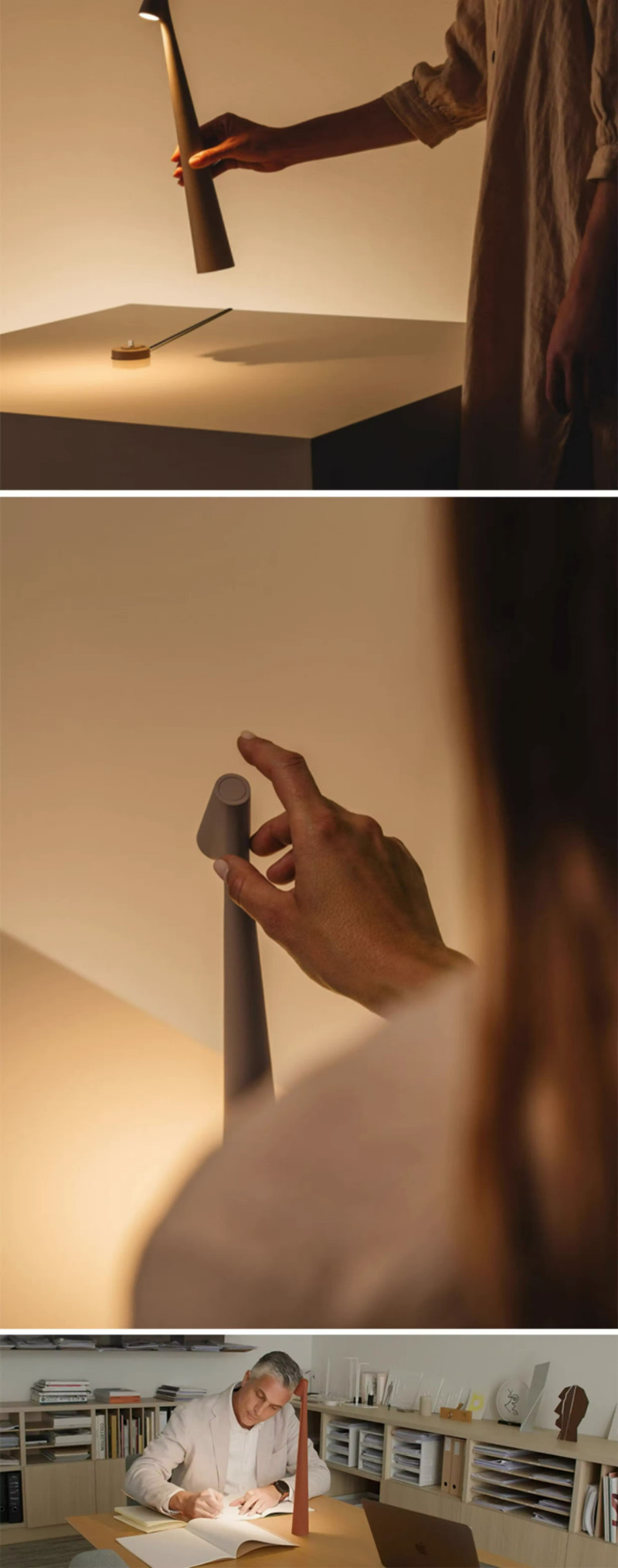 Nordic Designer Table Lamp for Kitchen Bedroom Living room led wireless table lamp(WH-MTB-280）