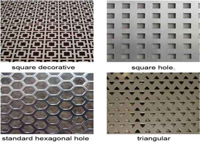 Elliptical Hexagonal Aluminium Panel Perforated Metal Screen Sheet 1.22m 1m