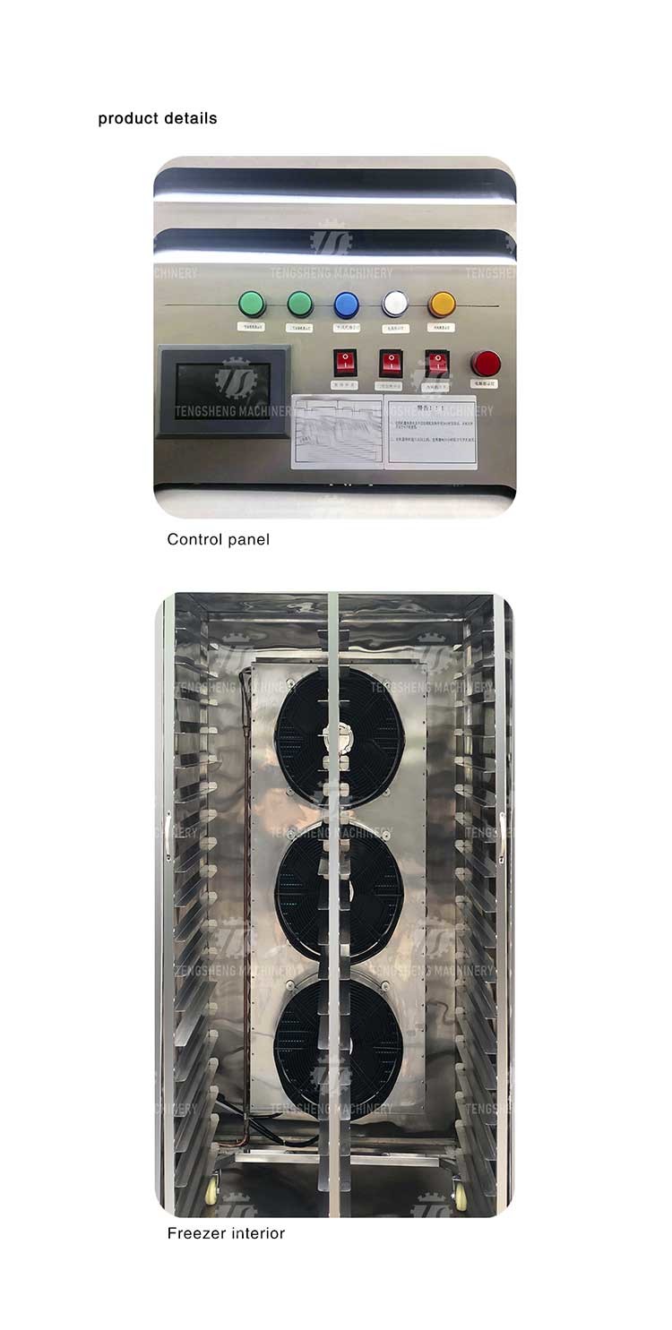 Stainless Steel Air Cooled Rapid Freezer Blast Freezer for Dough Sea Food
