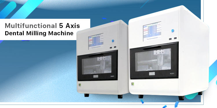 CAD CAM Dental Milling Machine For Zirconia Block 4.5bar - 8bar Dental Cnc Machine
