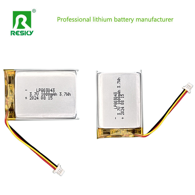 Prismatic Lipo Battery Pack 803043 803040 1000mAh 3.7V 7.4V 7.4wh