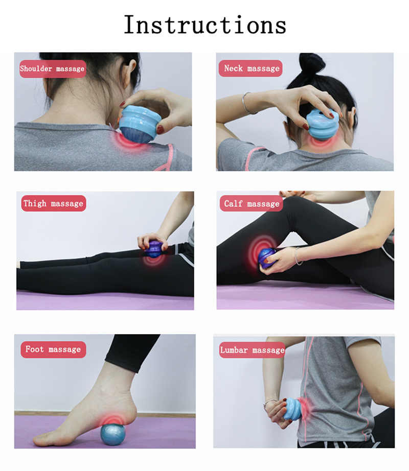 Hot Cold Foot Massage Ball Roller Custom With Logo Rolling