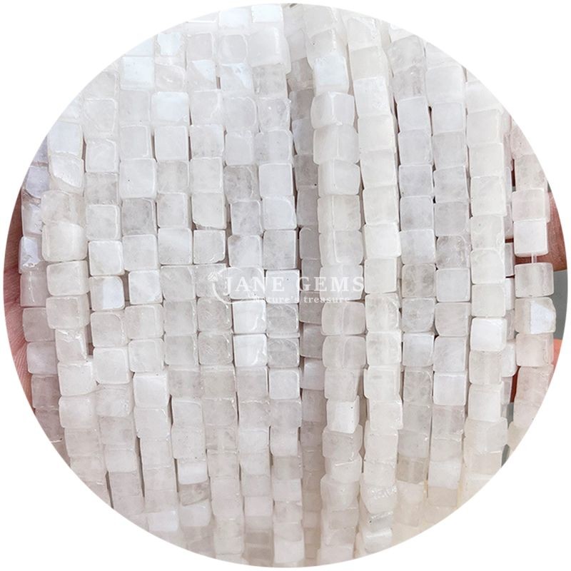 Wholesale Natural Crystal Gemstone Faceted Rectangular Beads Loose Stone Bead Accessories Faceted Spacers for Jewelry