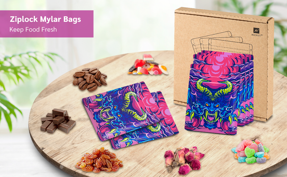 Zip lockk Mylar Bags