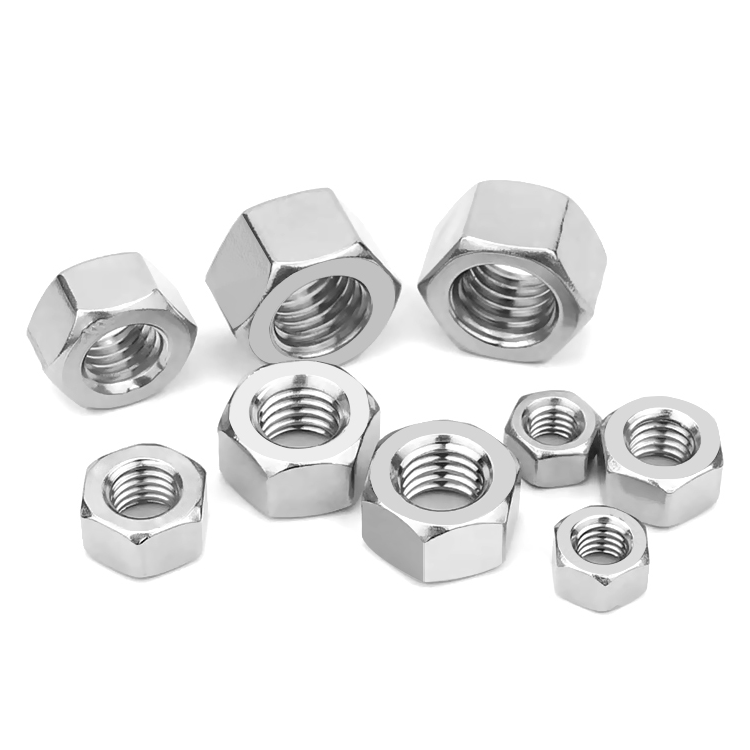 100% Inspection Before Shipment Din 934 Hex Nuts M4 M6 M8 M10 M12 M16 M24 SUS 304 316