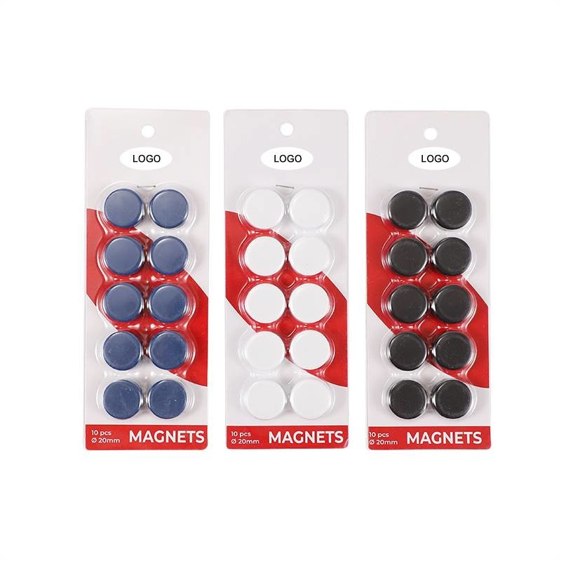 Whiteboard Magnetic Button Slip Free Colorful Round Magnets OEM