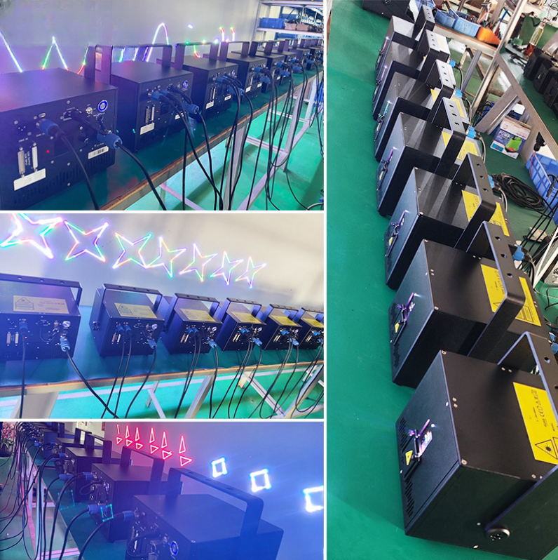 50000 Hours Time Laser Light 10W RGBW Stage RGB Animation DJ Disco Light