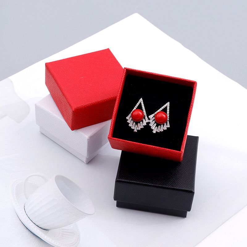 Deluxe Style Rigid Black Cardboard Necklace Packaging Paper Box