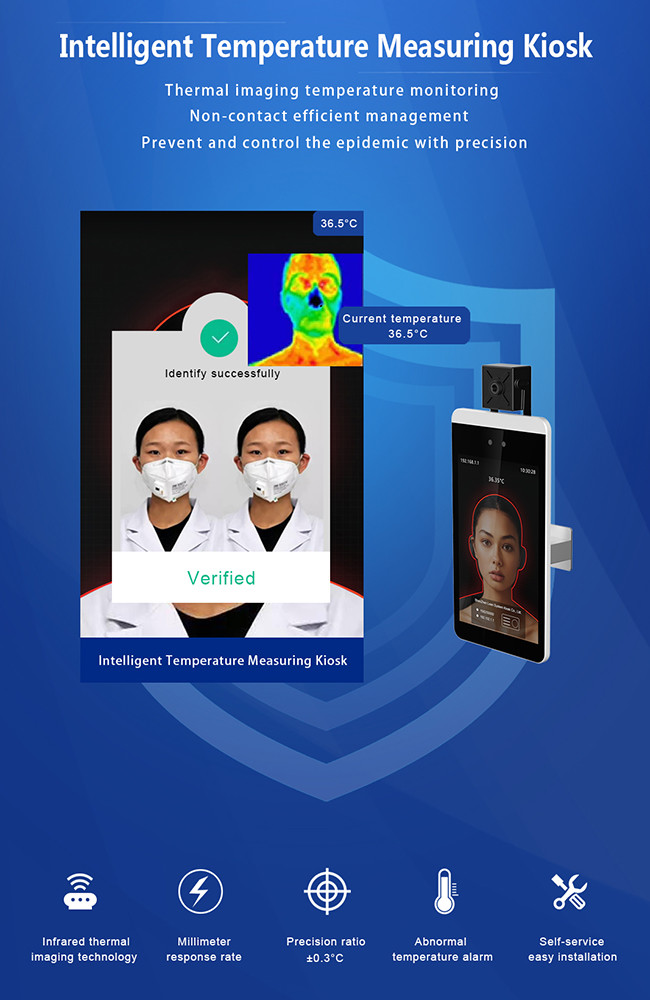 Medical Infrared Forehead Thermometer Digital Facial Recognition Temperature