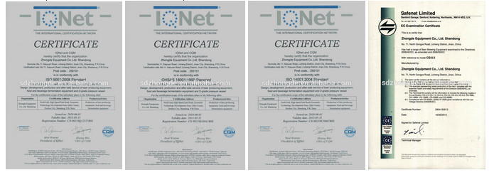certifications