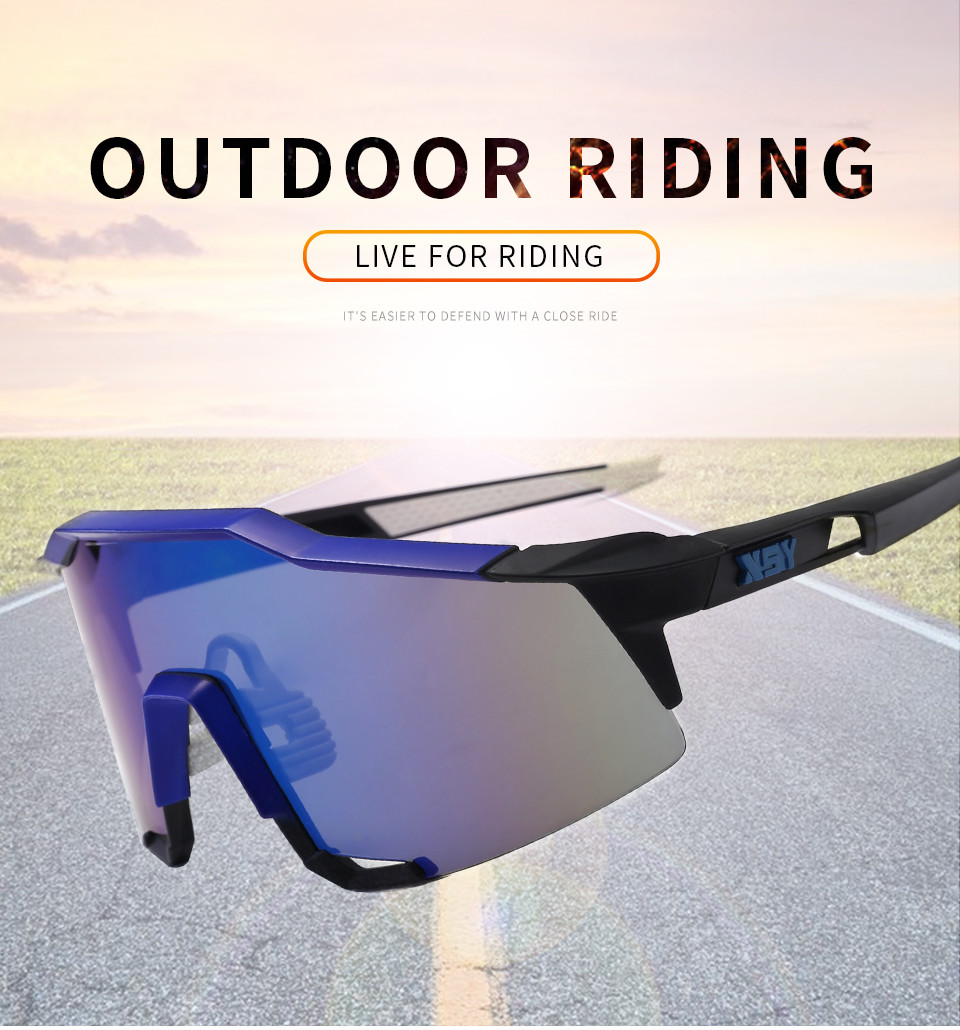 Cool Mountain Biking Sports Sunglasses UV400 Sports Prescription Cycling