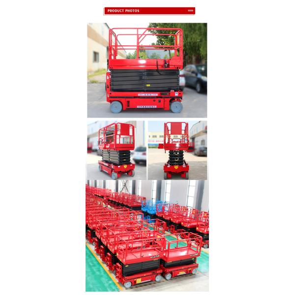 Hot Sale Portable Hydraulic Electric Scissor Lift Elevator Movable Aerial Working Manlift with 320kg Load Capacity