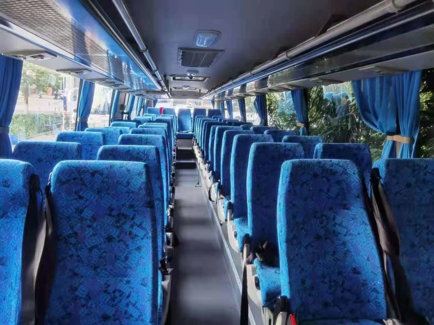 Used Coach Bus Model KLQ6129 Used Higer Bus 53 Seats Good Passenger Bus Double Doors Steel Chassis Low Kilometer