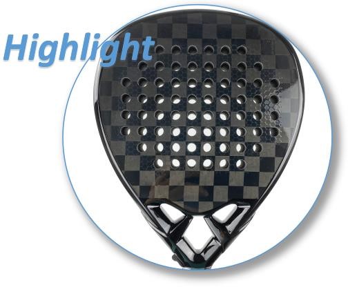 Adults Beach Tennis Racquet Eva 17 UV Printing Paddle Tennis Raquet