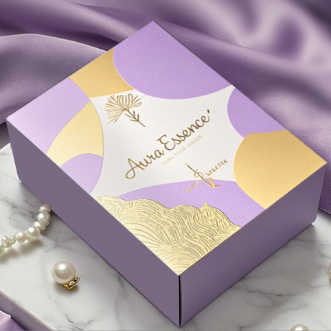 Custom Luxury Square Empty Folding Paper Box Candle Jars With Lid And Box Packaging Automatic Bottom Buckle Box