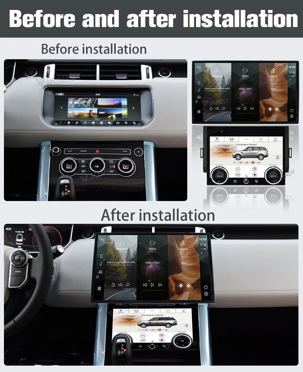 Auto Stereo Car Radio For Range Rover Sport L494 2013-2017 Carplay Android Multimedia Player GPS Navigation Head Unit