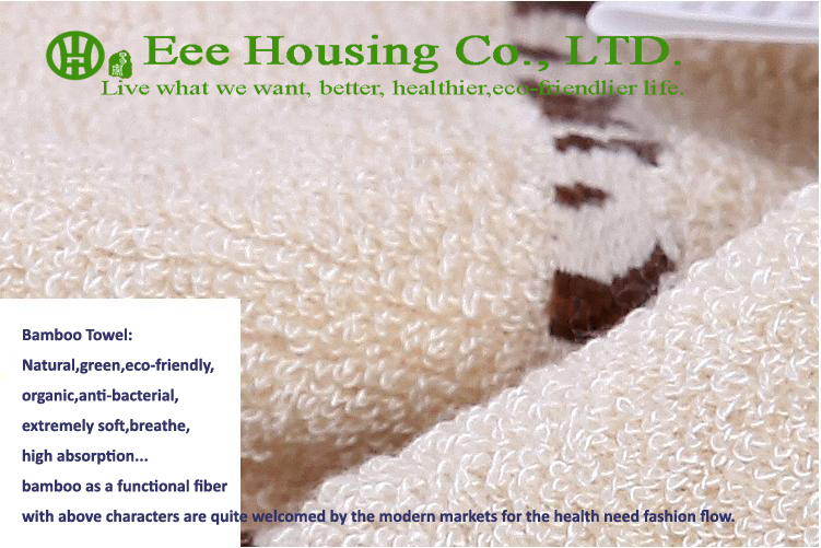 100% Bamboo Fiber Tower, Eco-friendly 34cm*76cm,organic bamboo towel anti-bacterial organic bamboo towel