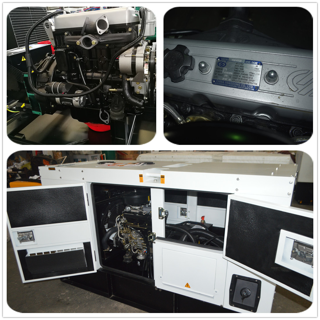 Soundproof 1500 RPM 75KVA Silent Diesel Generator