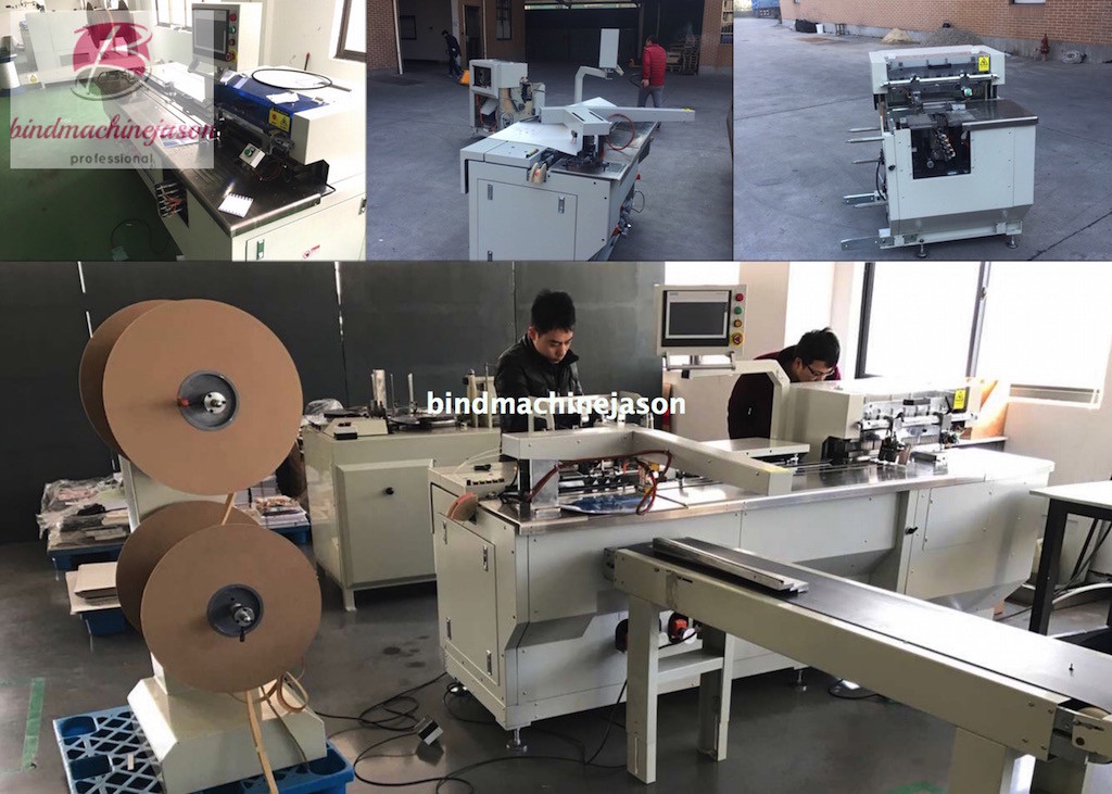 Twin wire closing machine with punching PBW580 for calendar and notebook