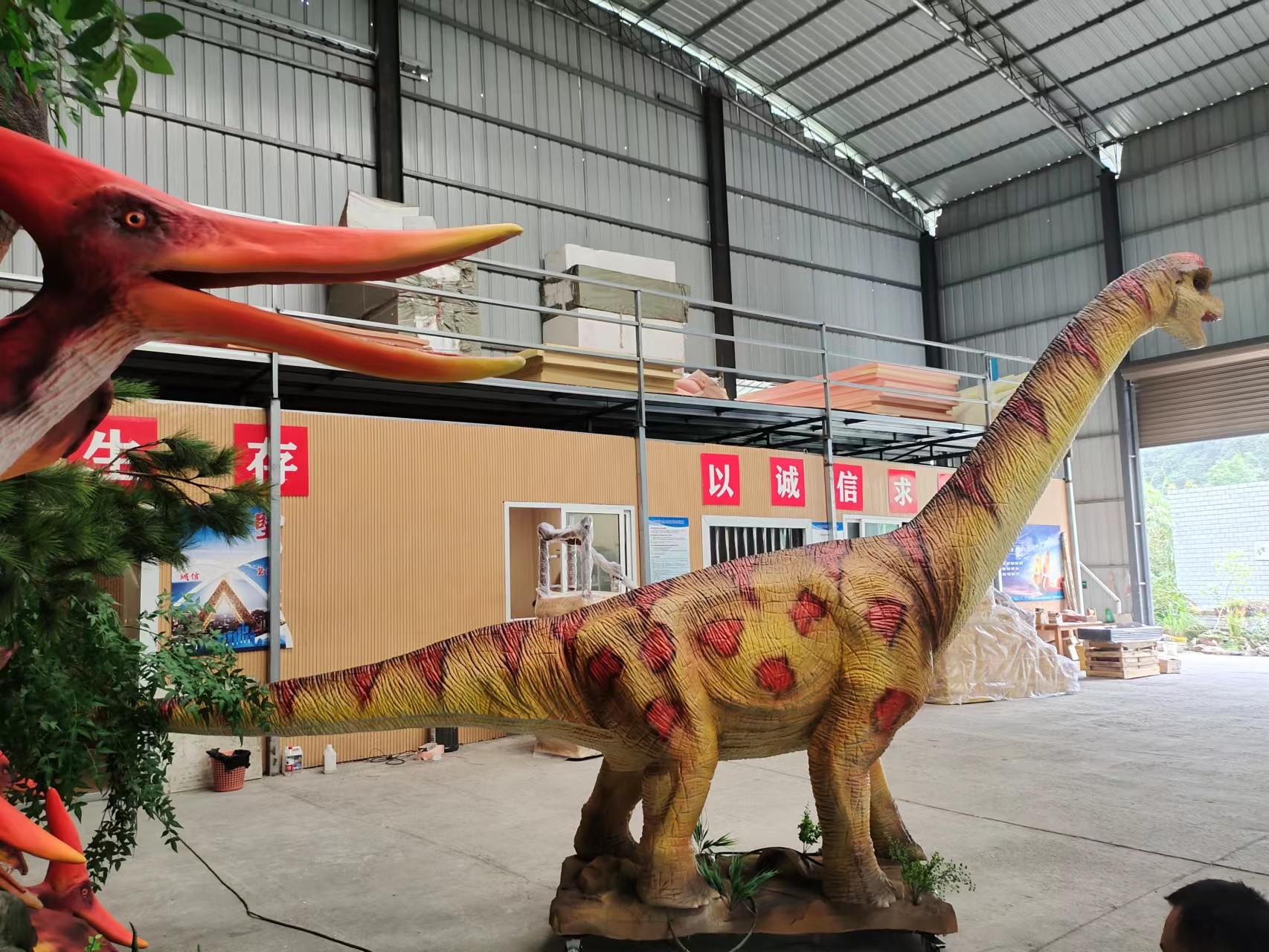 Outdoor Brachiosaurus Dinosaur Animated Animatronic Full Size Model