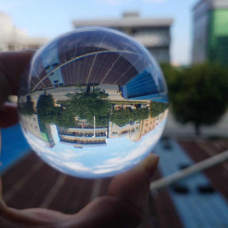High quality 2.75"/3" 70mm/75mm clear acrylic contact Juggling ball