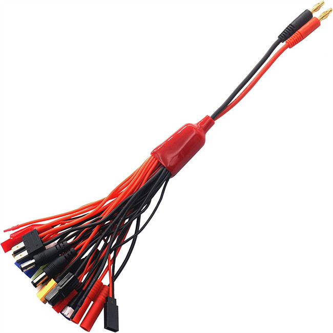 Silicone RC Battery Charger Leads , 19 In 1 Multifunctional Lipo Charging Leads