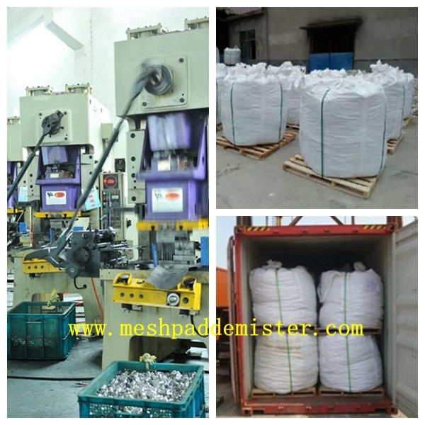Distillation Column 25mm Metal Pall Ring SS316 304 High Resistance