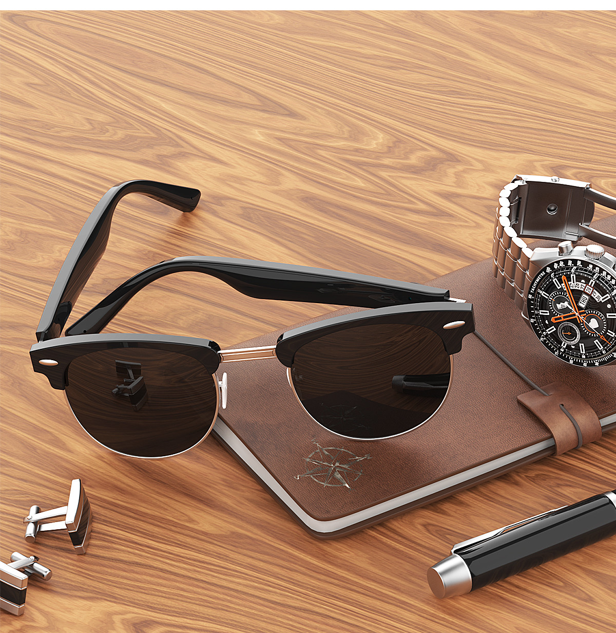 2021 Hot Sale Anti-Blue Light Smart Eyewear Calling Smart Sunglasses F1 Music BT Speaker Wireless Earphone Smart Glasses